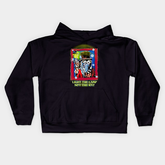 Christmas Carol - Gonzo & Rizzo Kids Hoodie by HORASFARAS